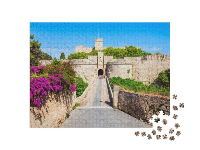 Puzzle 1000 pezzi „Città vecchia di Rodi, Grecia“