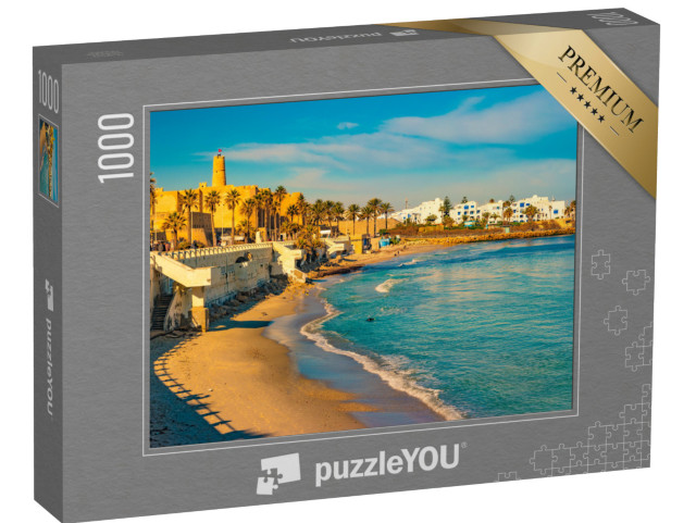 Puzzle 1000 pezzi „La bella città di Monastir in Tunisia, sul Mar Mediterraneo“