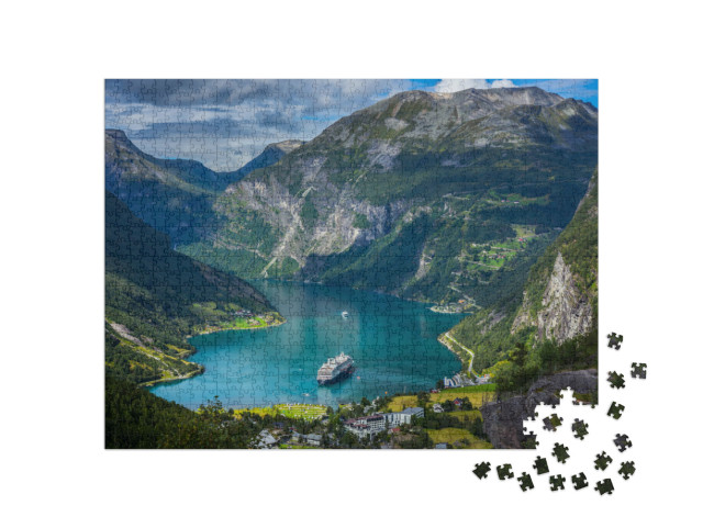 Puzzle 1000 pezzi „Impressionante Geirangerfjord, Norvegia“