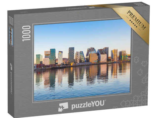 Puzzle 1000 pezzi „Architettura moderna: Oslo si riflette nell'acqua“