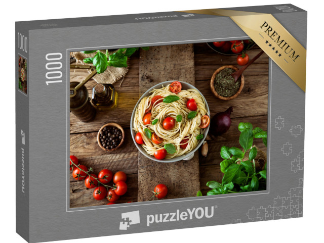 Puzzle 1000 pezzi „Pasta fresca con olio d'oliva e aglio“