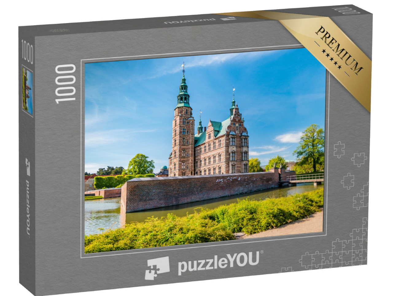 Puzzle 1000 pezzi „Il castello rinascimentale di Rosenborg a Copenaghen, Danimarca“