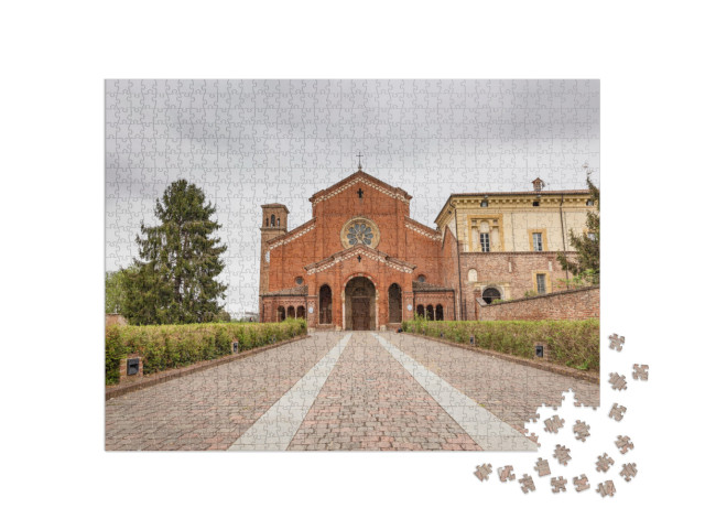 Puzzle 1000 pezzi „Abbazia cistercense di Chiaravalle della Colomba, Provincia di Piacenza, Regione Emilia Romagna, Italia“