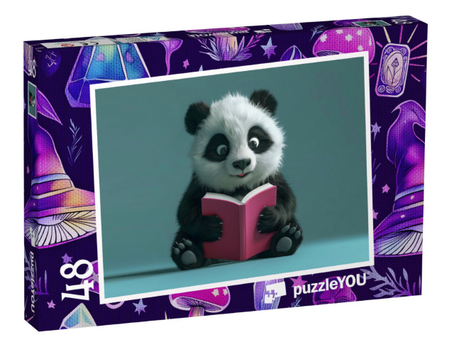 Puzzle 48 pezzi „Lettura del Panda Paddy“