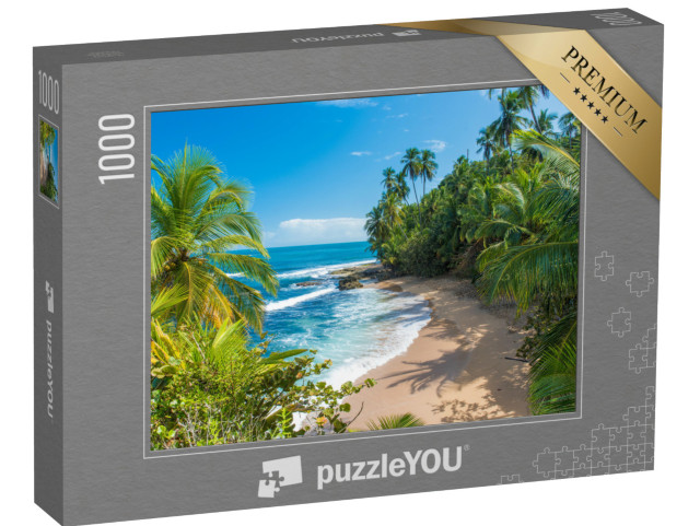 Puzzle 1000 pezzi „Bella spiaggia caraibica vicino a Puerto Viejo, Costa Rica“