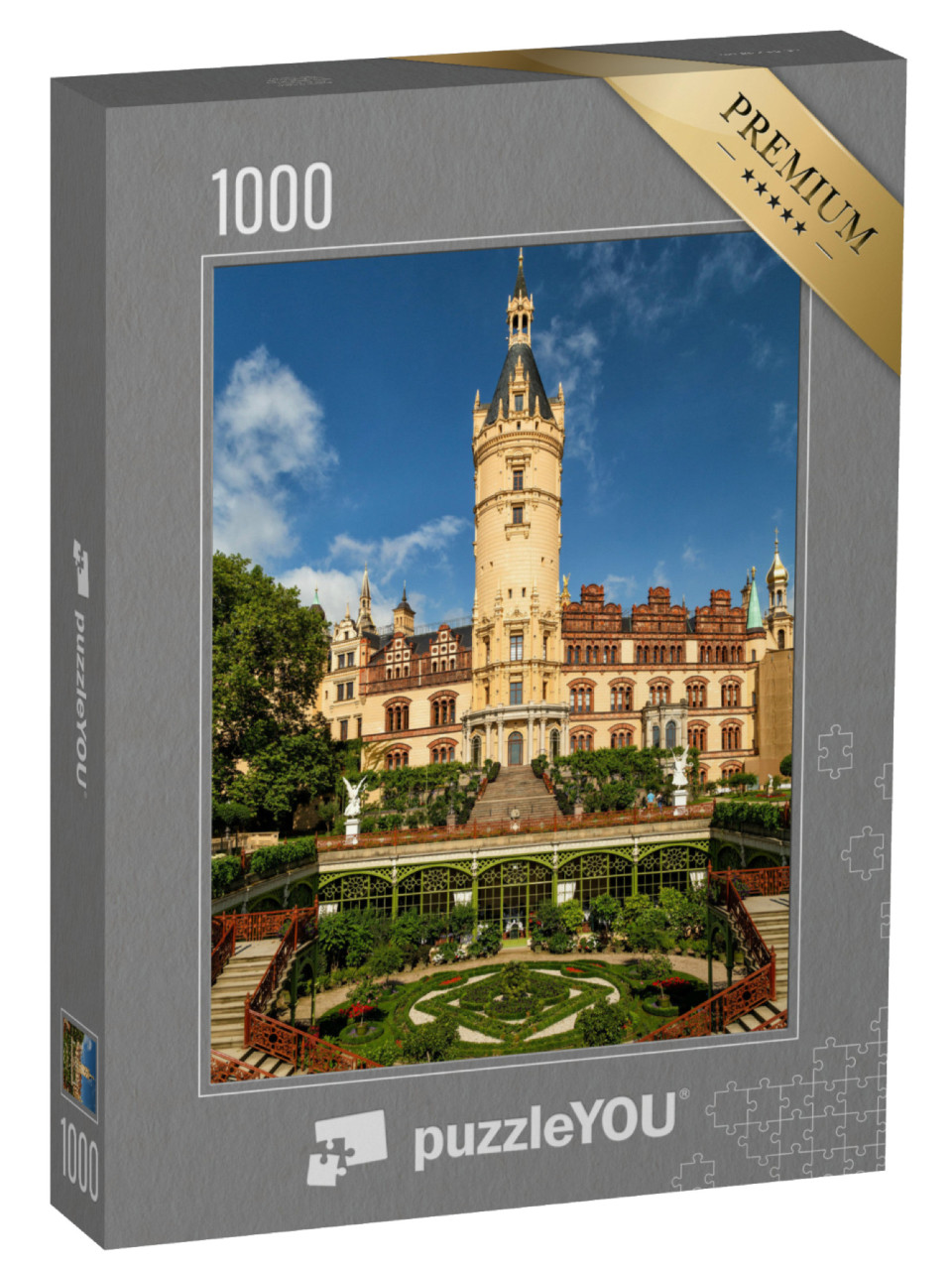 Puzzle 1000 pezzi „Castello di Schwerin (Schloss Schwerin) nella Germania settentrionale“