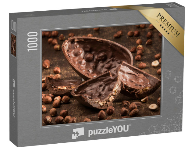 Puzzle 1000 pezzi „Delizioso uovo di cioccolato ripieno“
