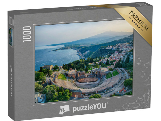 Puzzle 1000 pezzi „Italia Europa Sicilia città Taormina natura“