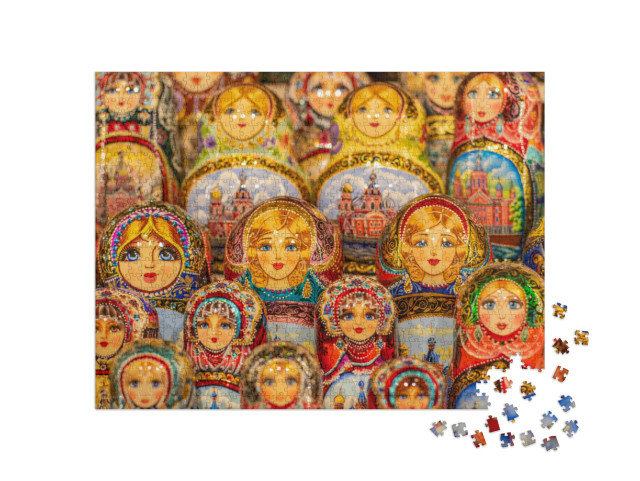 Puzzle 1000 pezzi „Bambole matrioska, Russia“