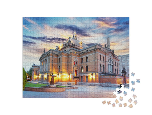 Puzzle 1000 pezzi „Oslo - Teatro Nazionale, Norvegia“