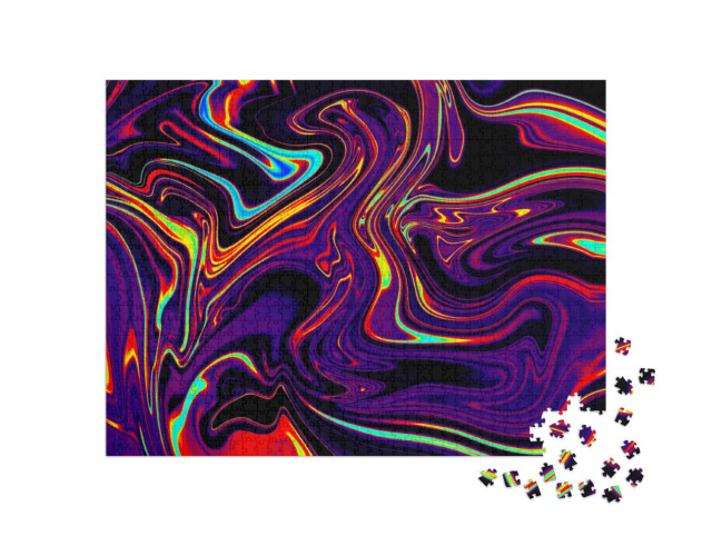 Puzzle 1000 pezzi „Vortici psichedelici abbaglianti“