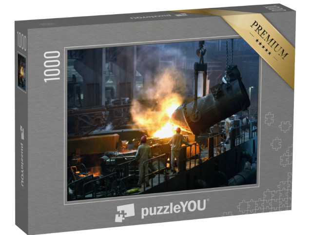 Puzzle 1000 pezzi „Officina di un'acciaieria“