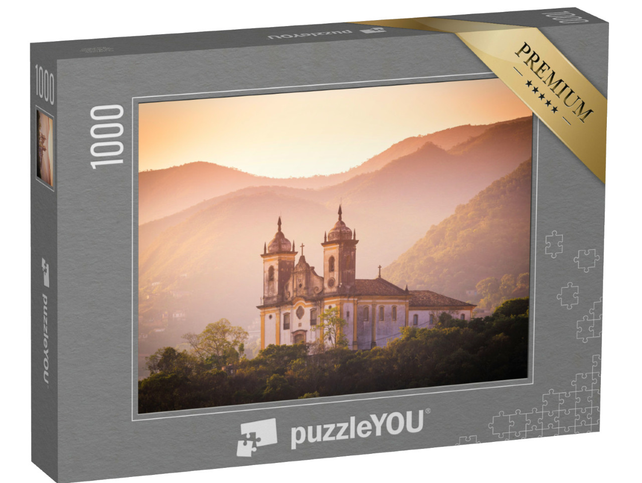 Puzzle 1000 pezzi „Chiesa di Ouro Preto, Minas Gerais, Brasile“