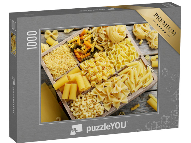 Puzzle 1000 pezzi „Diversi tipi di pasta“