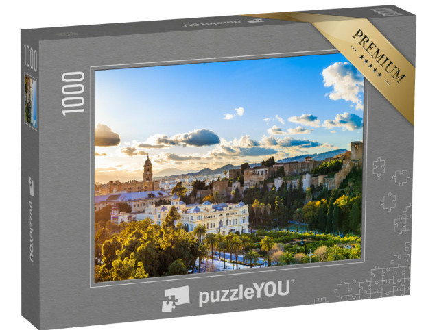 Puzzle 1000 pezzi „Tramonto con vista sulla Cattedrale di Malaga“