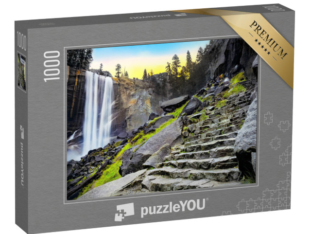 Puzzle 1000 pezzi „Cascate Vernal nel Parco Nazionale dello Yosemite, California, USA“