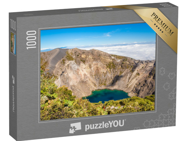 Puzzle 1000 pezzi „Cratere del vulcano Irazu nel Parco Nazionale del Vulcano Irazu, Costa Rica“
