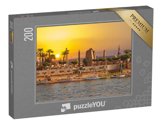 Puzzle 200 pezzi „Giornata di sole sul Nilo a Luxor, Egitto“