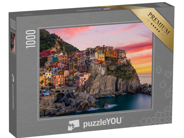 Puzzle 1000 pezzi „Paesaggio di Manarola Liguria Cinque Terre“