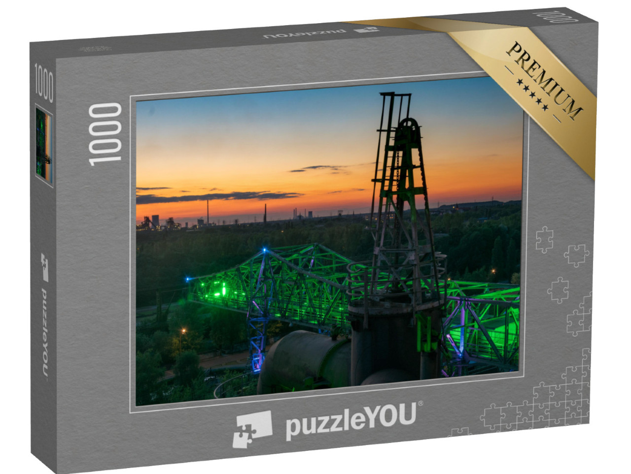 Puzzle 1000 pezzi „Acciaieria vicino a Duisburg, zona della Ruhr, Renania Settentrionale-Vestfalia“