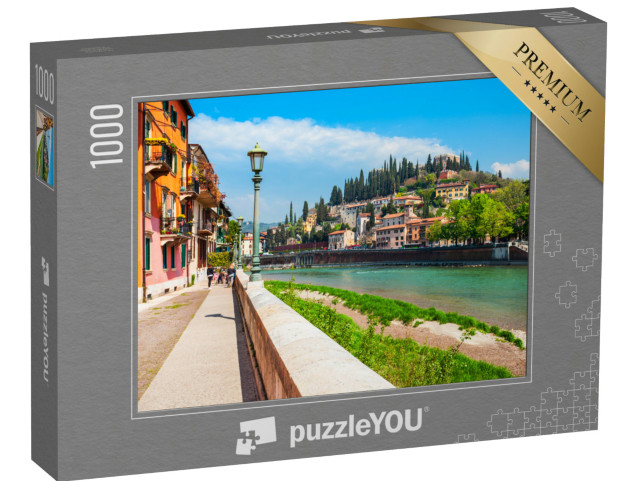 Puzzle 1000 pezzi „San Pietro è un antico castello di Verona, in Veneto, in Italia.“