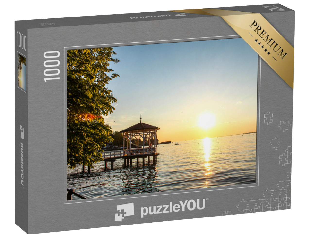 Puzzle 1000 pezzi „Vista sul lago di Costanza vicino a Bregenz“