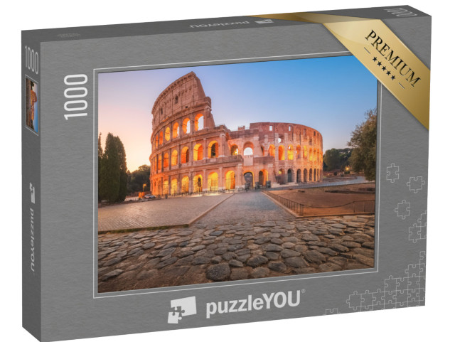 Puzzle 1000 pezzi „L'iconico Anfiteatro Flavio, l'antico Colosseo romano, un famoso punto di riferimento turistico“