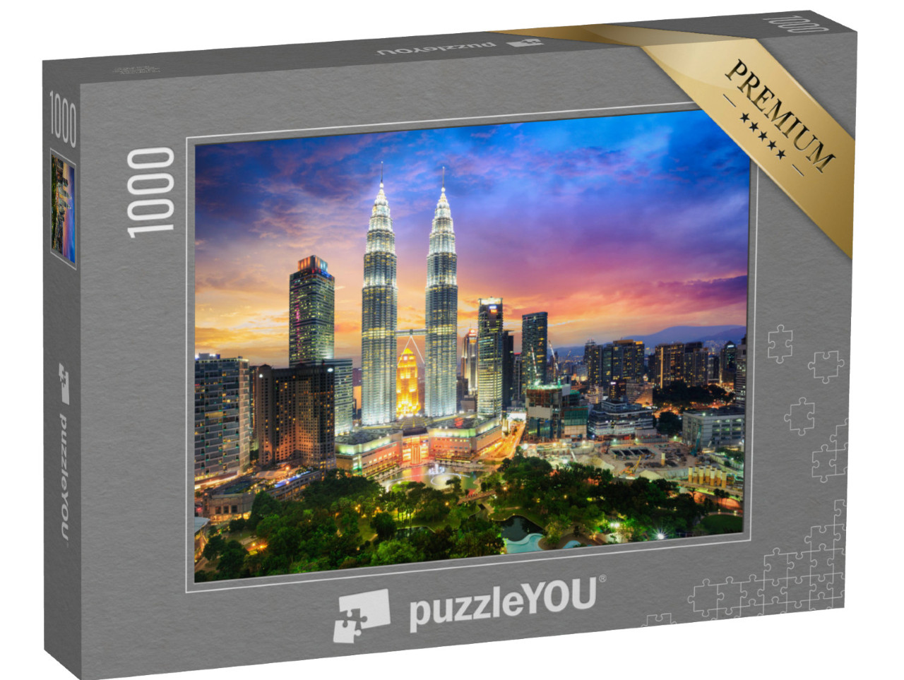 Puzzle 1000 pezzi „Crepuscolo su Kuala Lumpur“