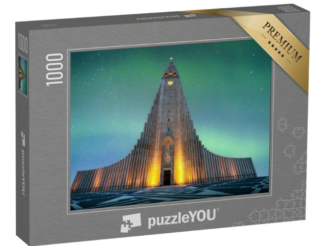 Puzzle 1000 pezzi „La chiesa più grande d'Islanda: Hallgrímskirkja a Reykjavík“
