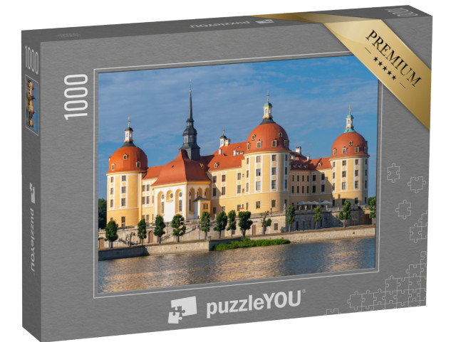 Puzzle 1000 pezzi „Castello barocco di Moritzburg vicino a Dresda, in Sassonia“