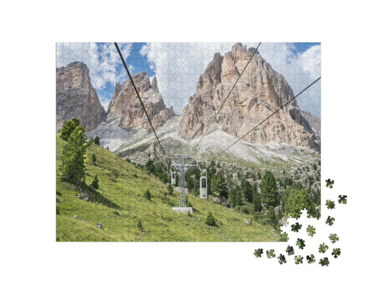 Puzzle 1000 pezzi „La famosa Alpe di Siusi, in Alto Adige, Italia.“
