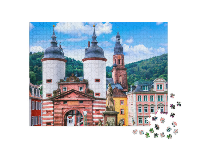 Puzzle 1000 pezzi „Heidelberg medievale, Germania“