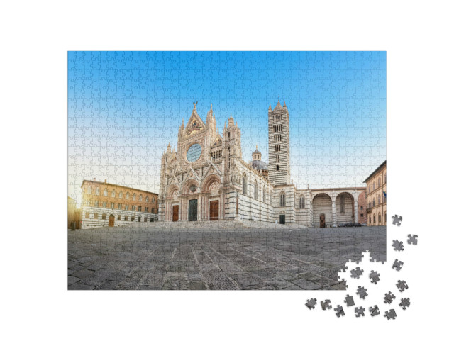 Puzzle 1000 pezzi „Il Duomo di Siena all'alba, Toscana, Italia“