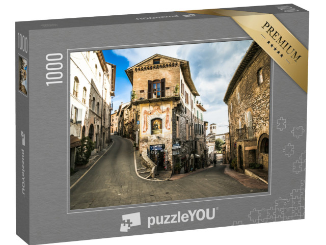 Puzzle 1000 pezzi „Una visita alla Assisi medievale“