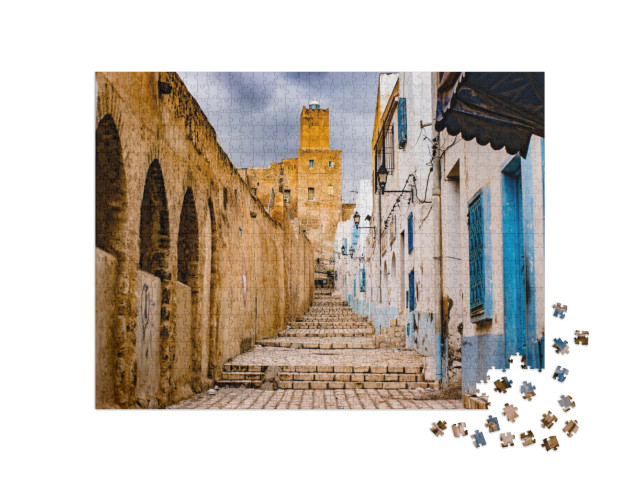 Puzzle 1000 pezzi „Strada attraverso Medina, Tunisia“