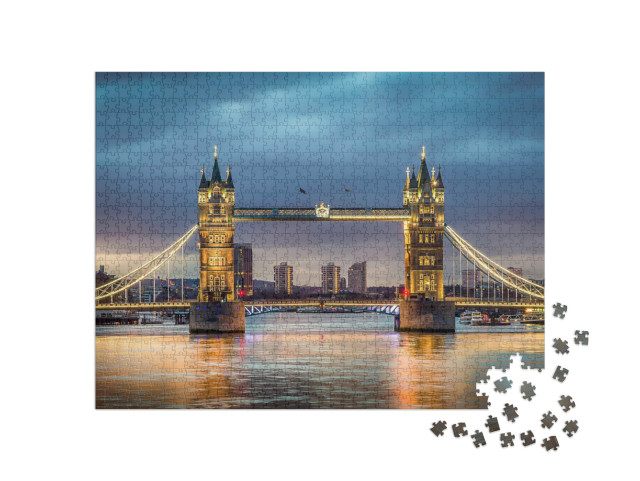 Puzzle 1000 pezzi „Il Tower Bridge sul Tamigi al tramonto“