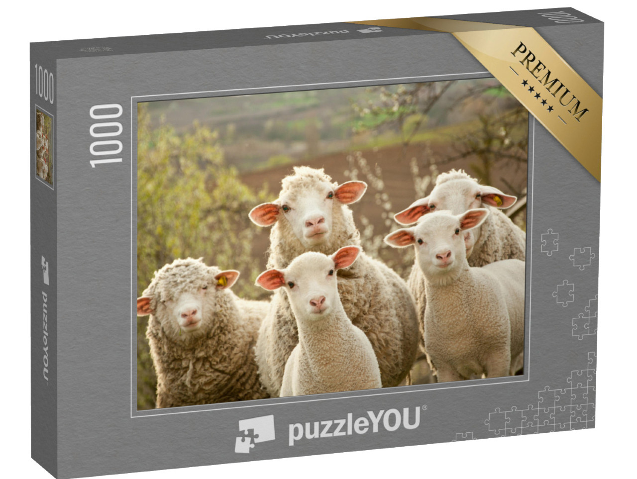 Puzzle 1000 pezzi „Pecore curiose“