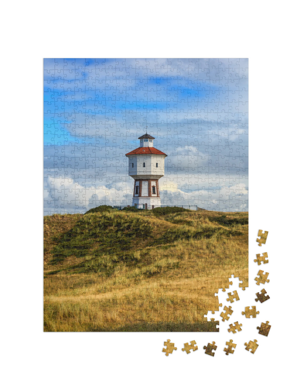 Puzzle 500 pezzi „Faro sull'isola di Langeoog, Bassa Sassonia“