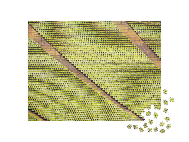 Puzzle 1000 pezzi „File di sedili in uno stadio“