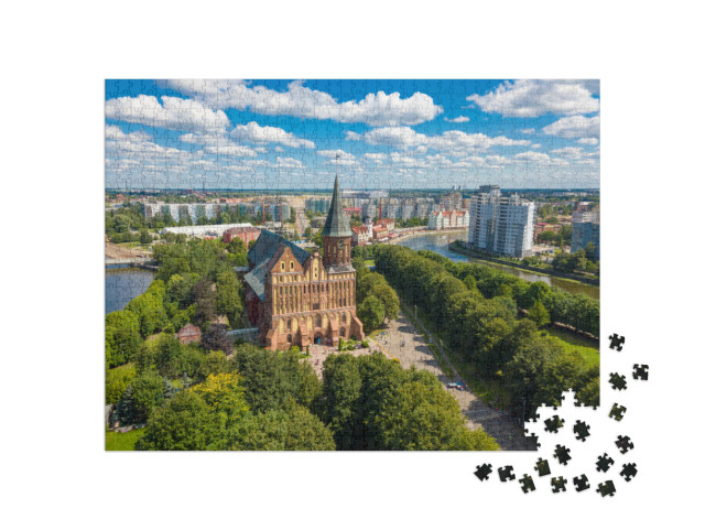 Puzzle 1000 pezzi „Paesaggio urbano di Kant vicino a Kaliningrad, Königsberg“