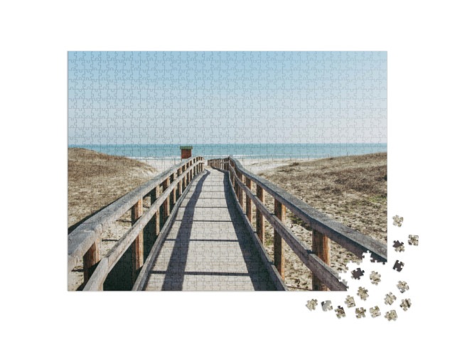 Puzzle 1000 pezzi „Spiaggia di Marina di Ravenna in Italia“