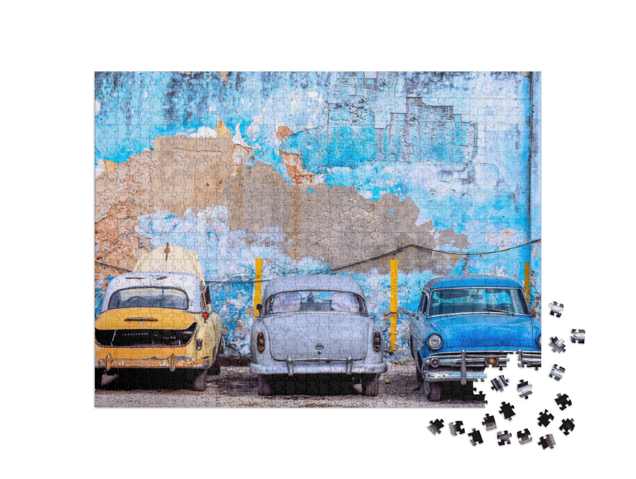 Puzzle 1000 pezzi „Auto d'epoca a Cuba“