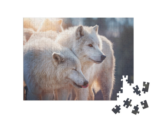 Puzzle 200 pezzi „Lupo artico“