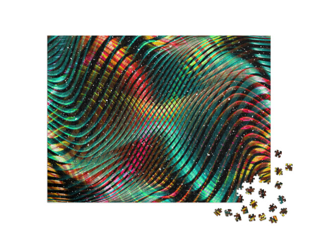 Puzzle 1000 pezzi „Disegno astratto dipinto digitalmente“