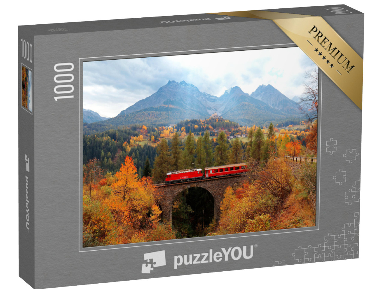 Puzzle 1000 pezzi „Un treno della Ferrovia Retica“