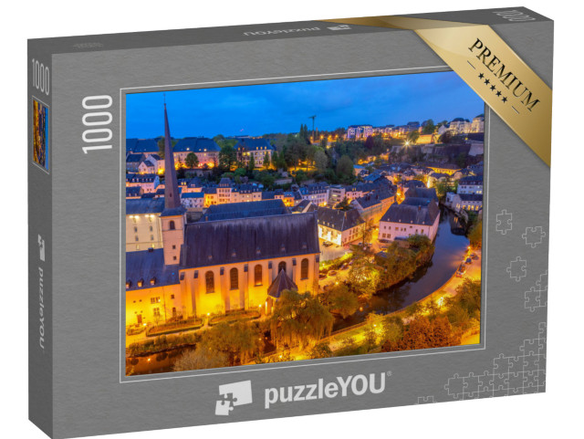 Puzzle 1000 pezzi „Ansa del fiume Alzette, Città del Lussemburgo“
