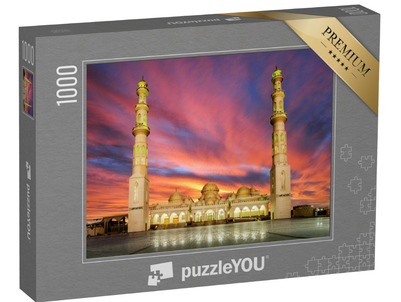 Puzzle 1000 pezzi „L'alba sulla moschea di Hurghada, Egitto“