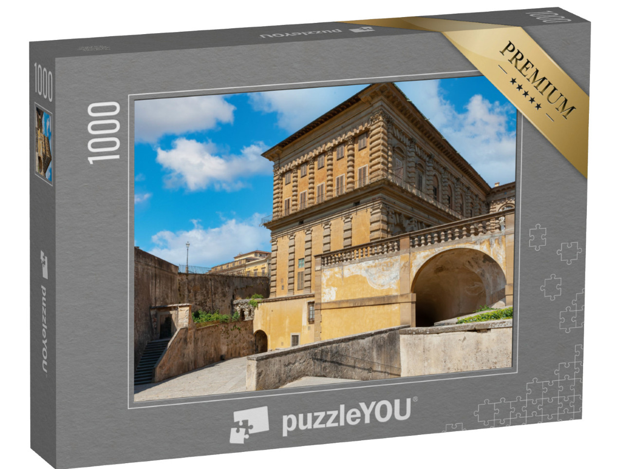 Puzzle 1000 pezzi „Vista di Palazzo Pitti dal Giardino di Boboli“