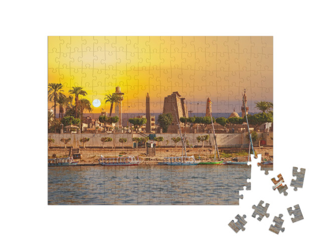 Puzzle 200 pezzi „Giornata di sole sul Nilo a Luxor, Egitto“