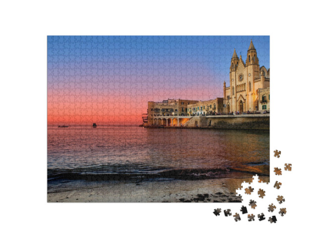 Puzzle 1000 pezzi „Baia di St Julians a Malta“